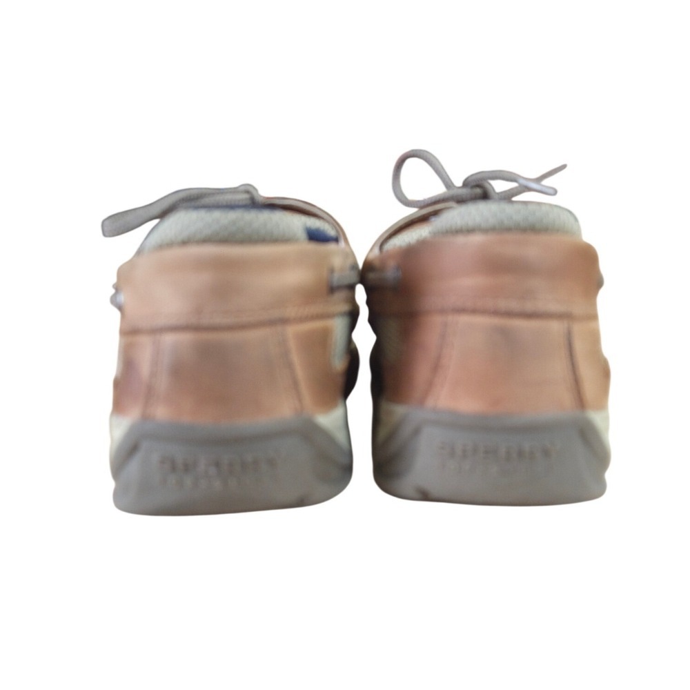 Sperry Top-Sider Kids Billfish Tan Leather Mesh Boat Shoes YB46122A Size 2M - Picture 5 of 8